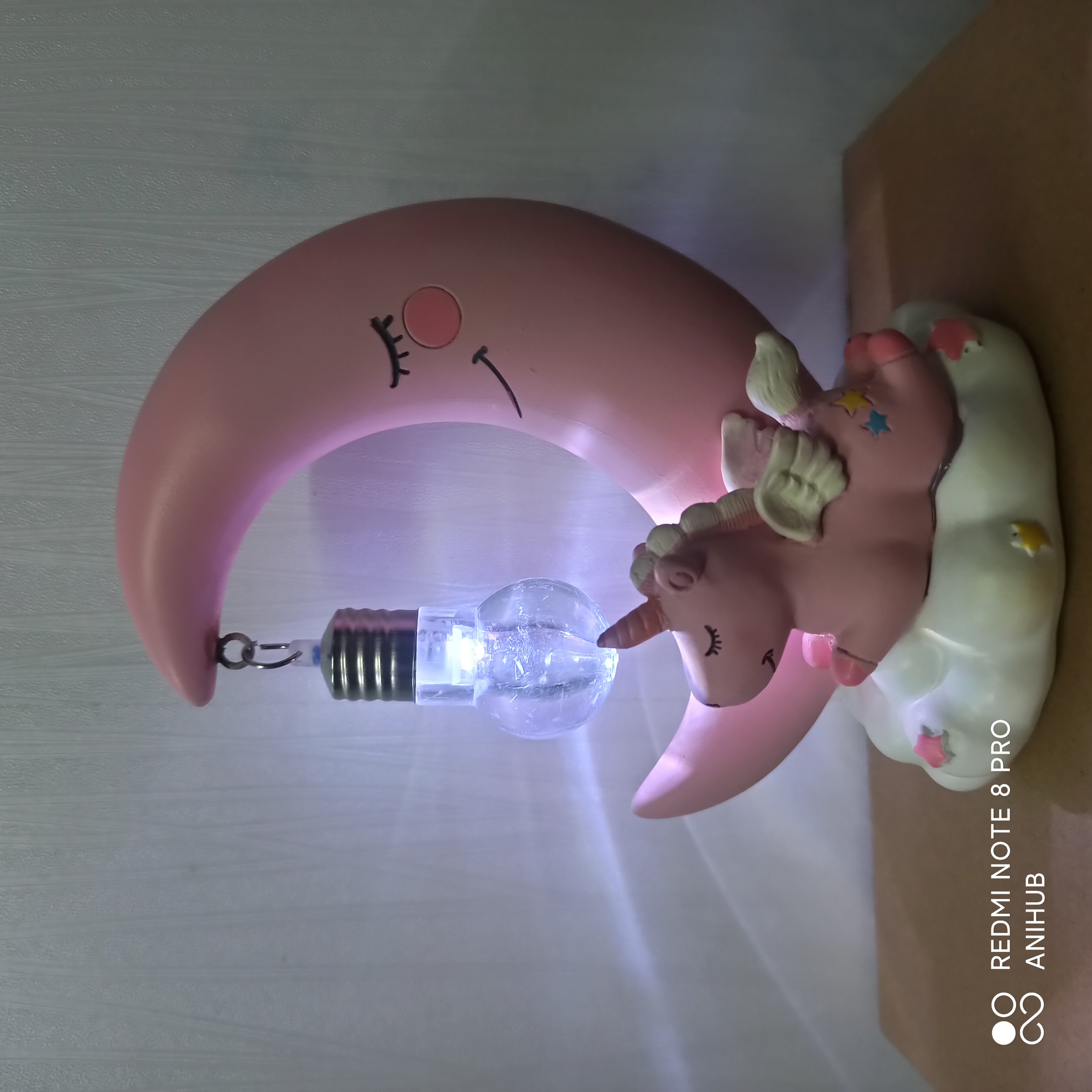 Unicorn with moon lamp