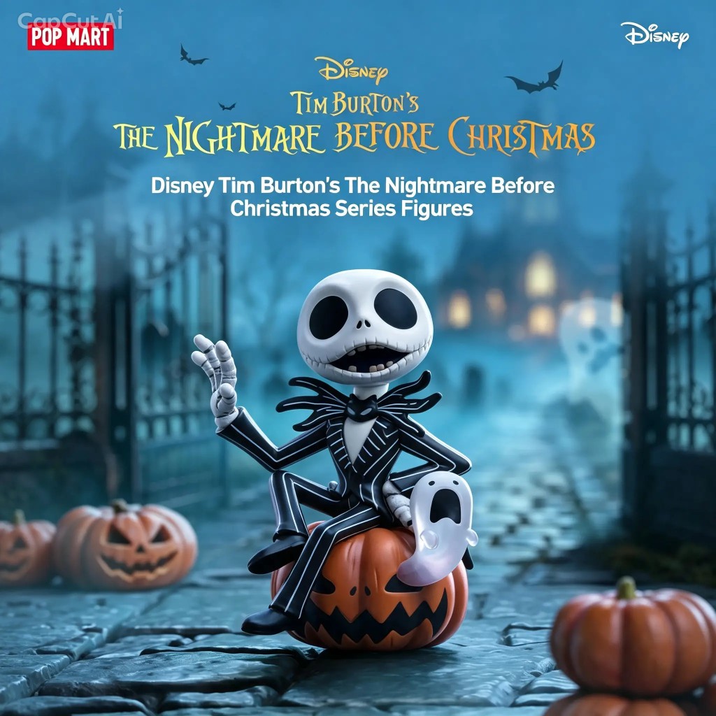 POP MART Disney Tim Burton's The Nightmare Before Christmas Series Figure