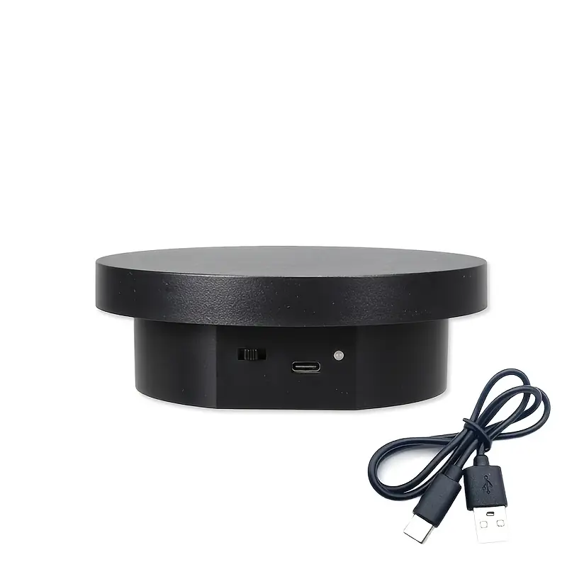 360° Rotating Display Stand (Dual Power: USB Type-C & Battery Operated)