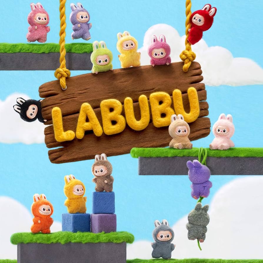 Labubu The Monster Pin for Love Series Plush Blind Box