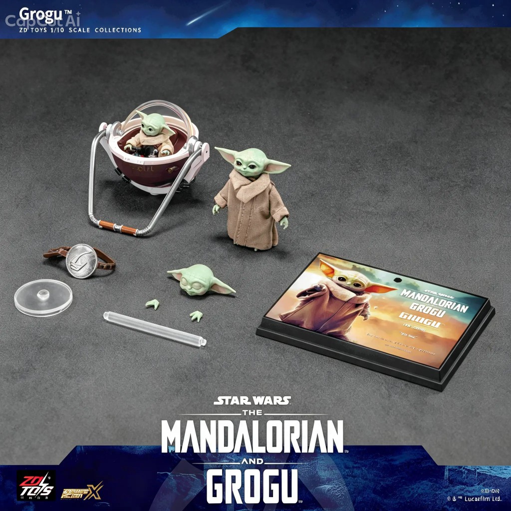 ZD TOYS 1/10 Star Wars Action Figure Grogu