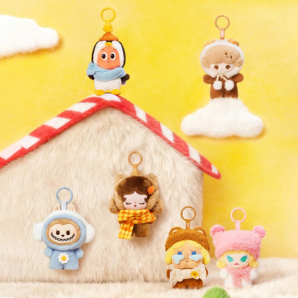 POP BEAN Fluffy & Cozy Series Plush Pendant Blind Box