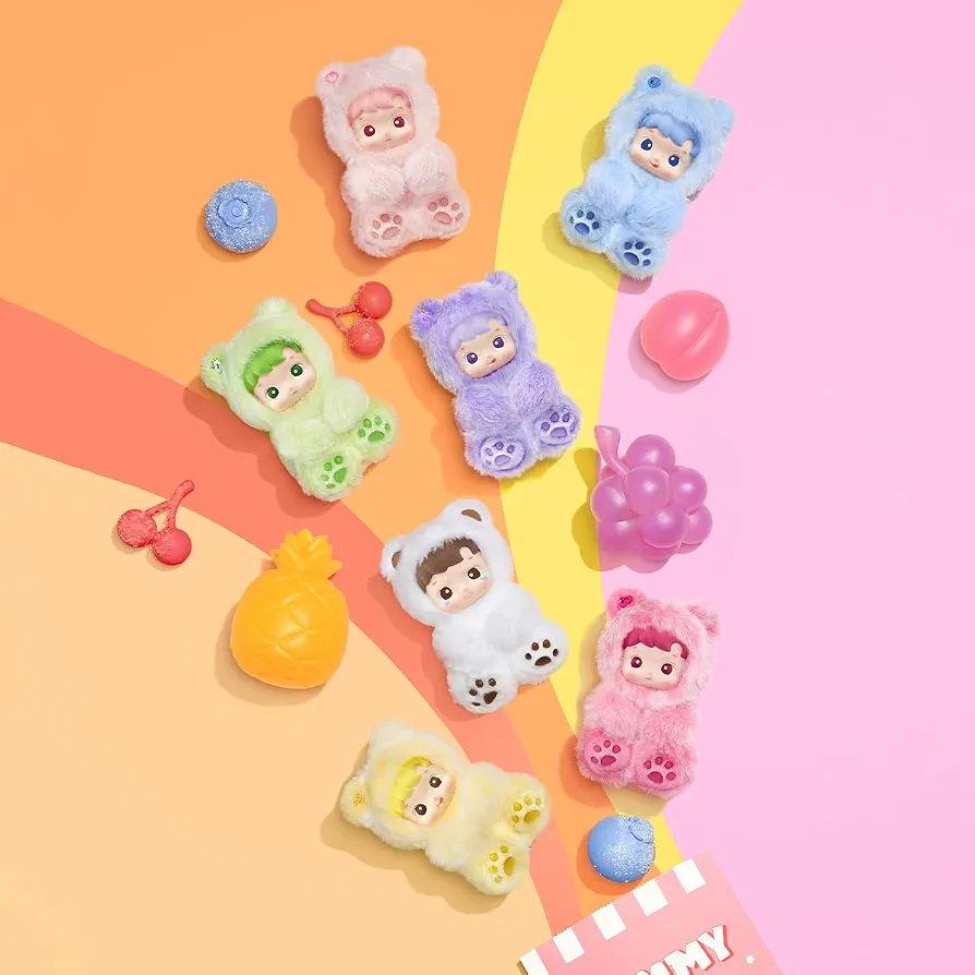 Hacipupu Gummy Bear Series- Vinyl Plush Pendant Blind Box