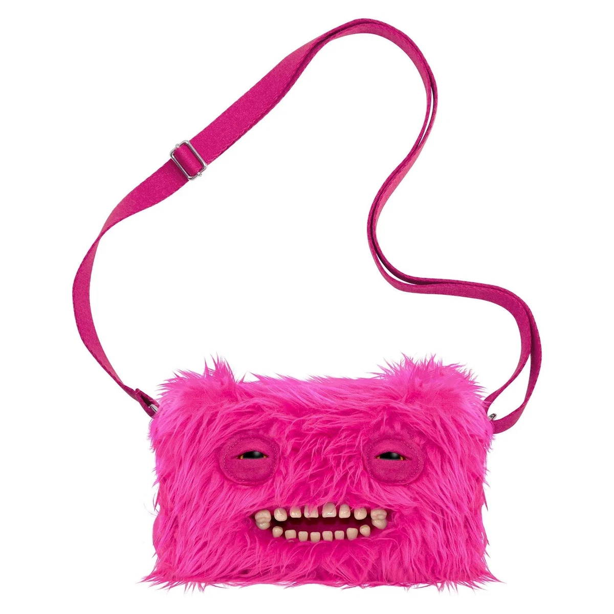 Funny Ugly Monster Pink Crossbody Bag