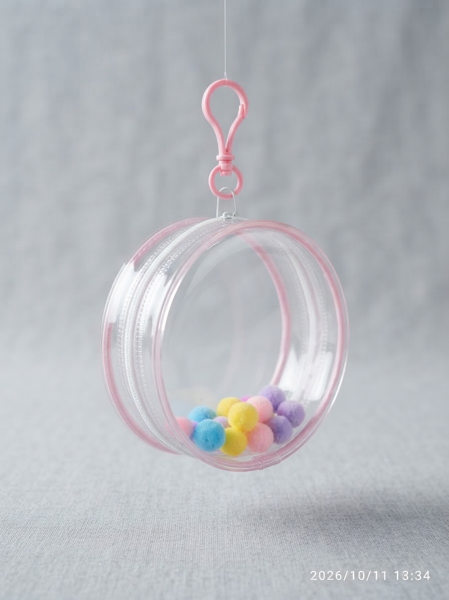 Clear Bag With Zipper Greater than Medium Size