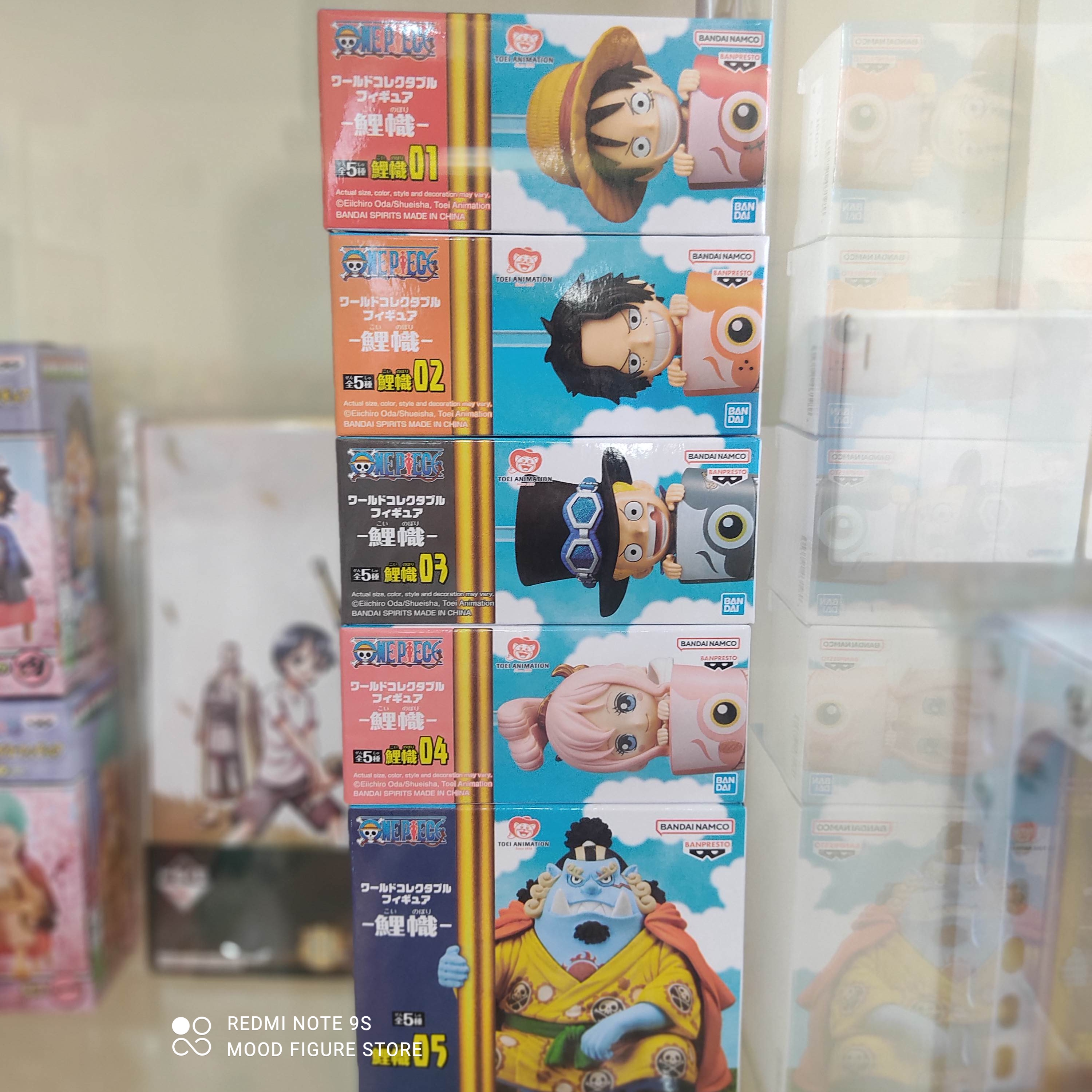 ONE PIECE WCF KOINOBORI Figure Statue Carp Streamer Set 5