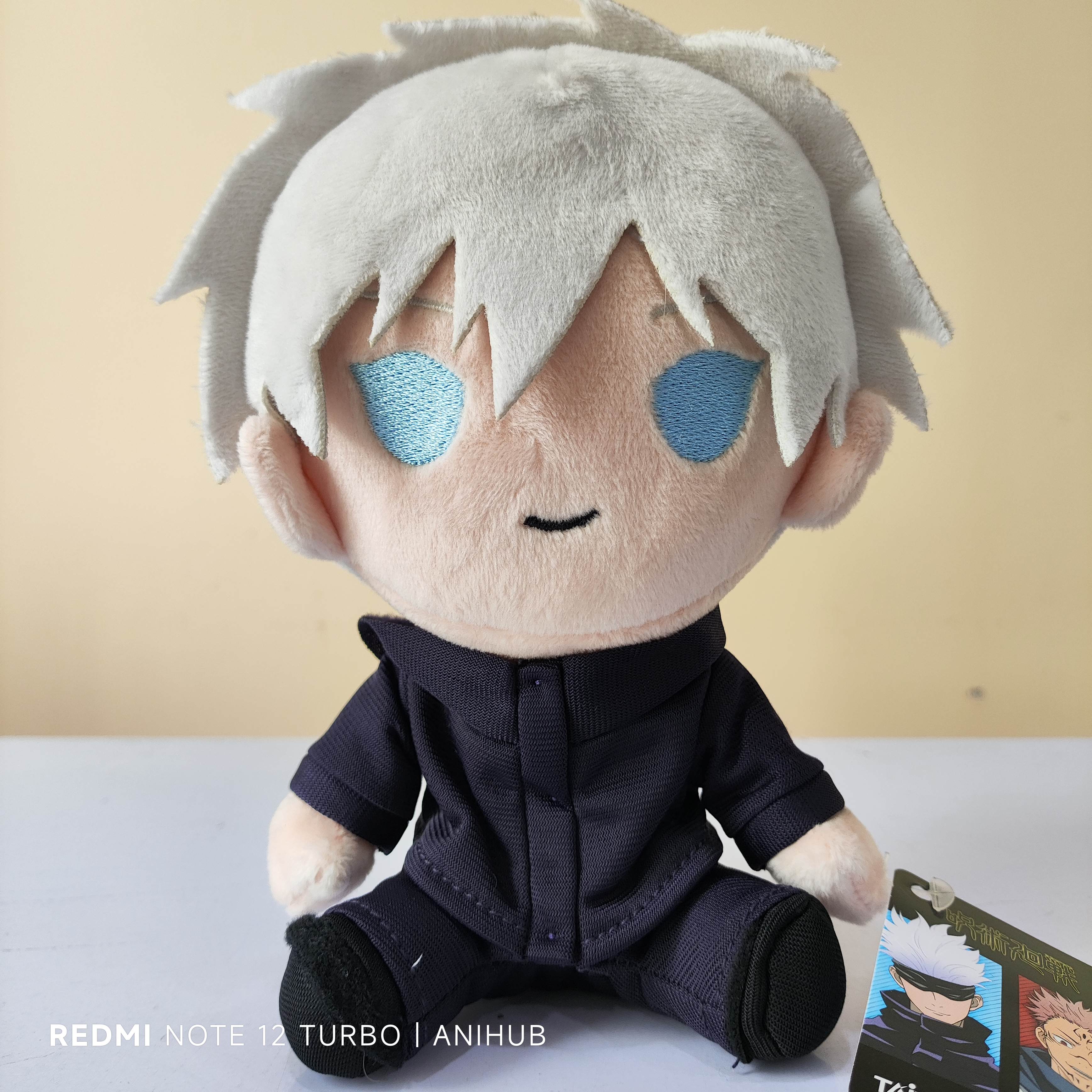 Gojo With No Eye Mask Smiling 20cm