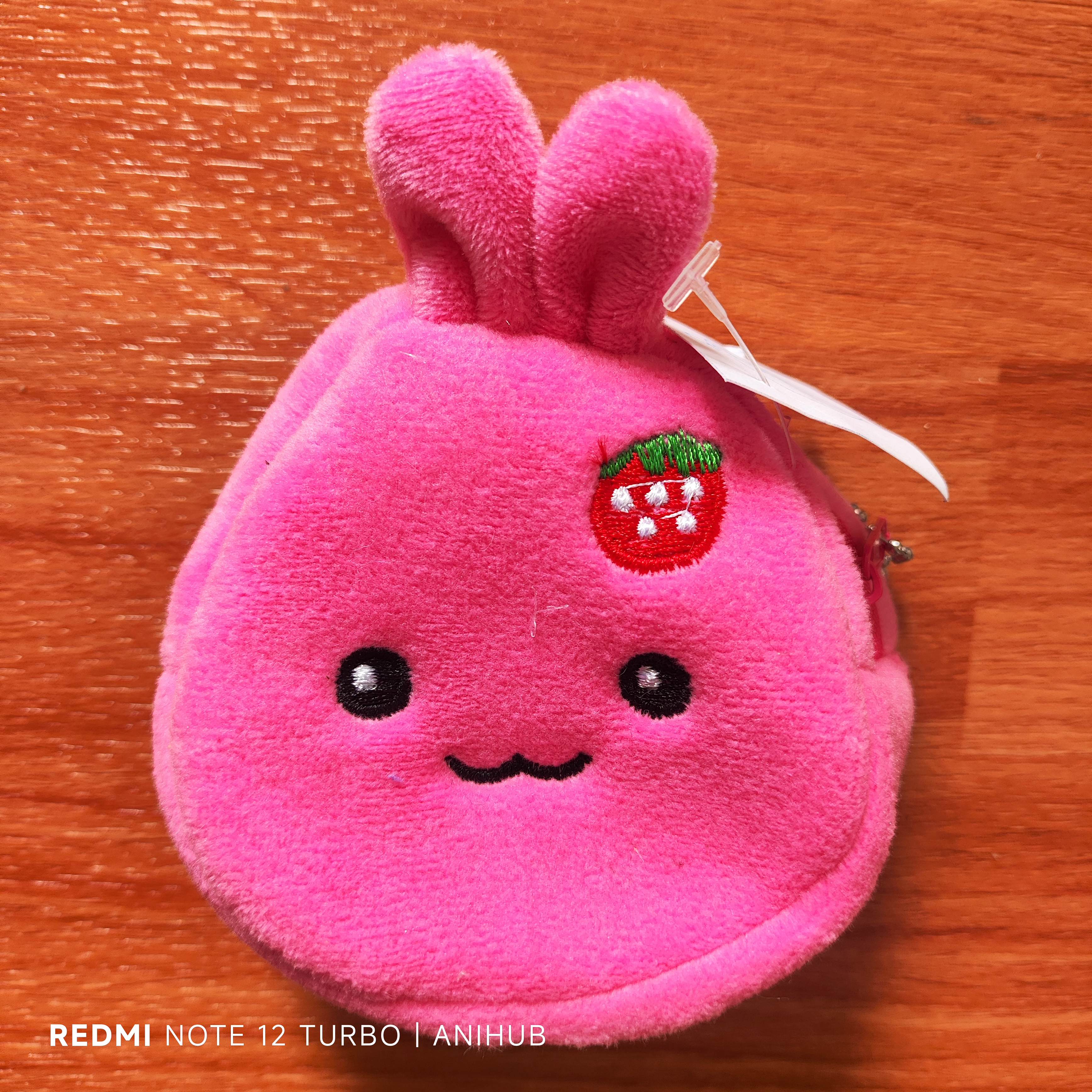 Pink Bunny Head Purse Key Chain