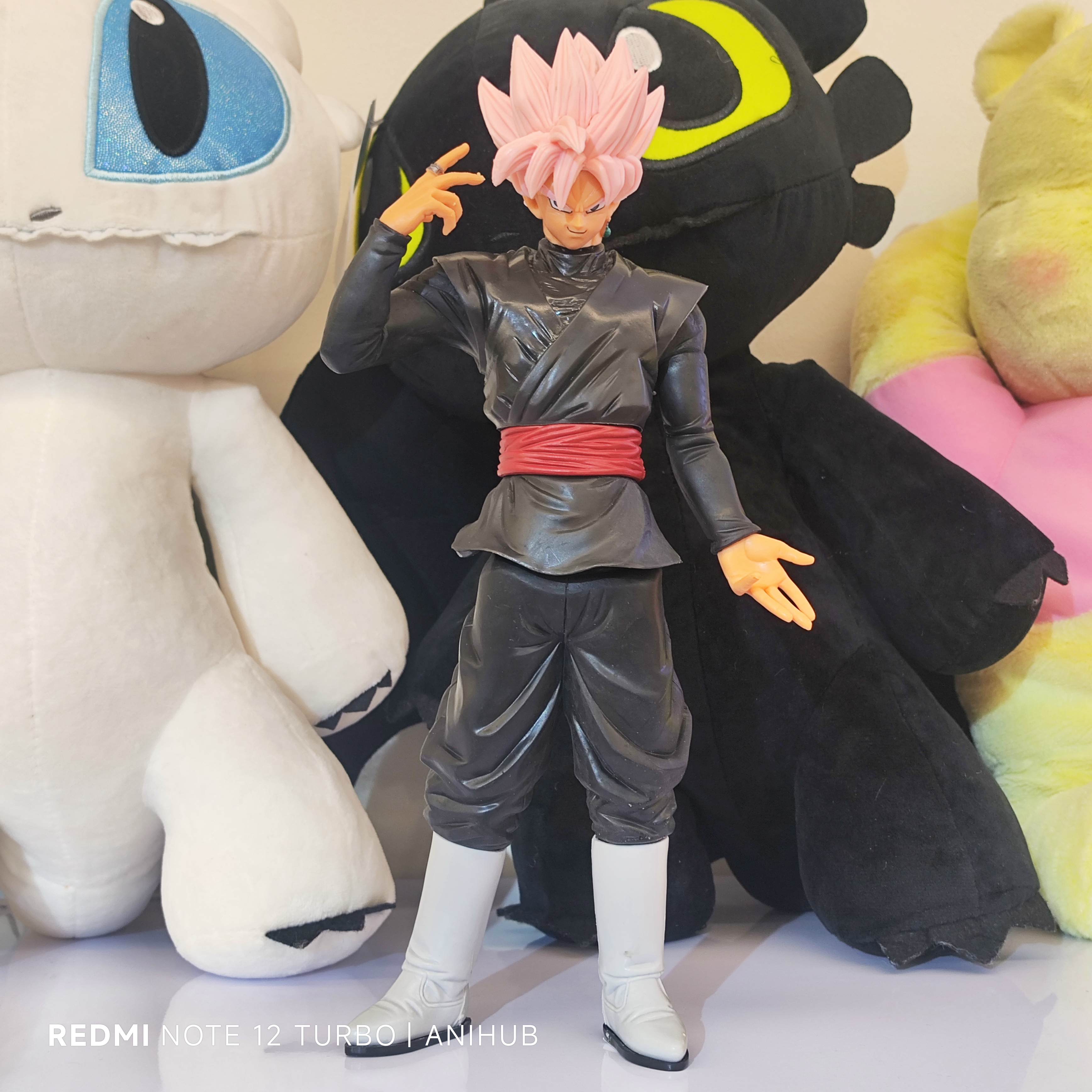 Dragon Ball Super Saiyan Pink Head Black Suit